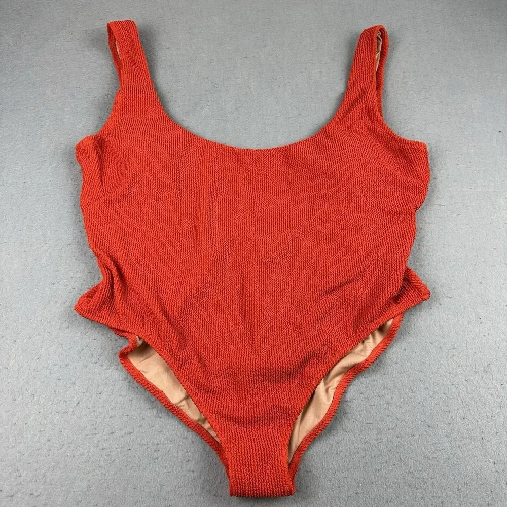 NWT J Crew‎ Scrunchie Classic Scoopneck One-Piece Swimsuit Women's Size 22 NEW